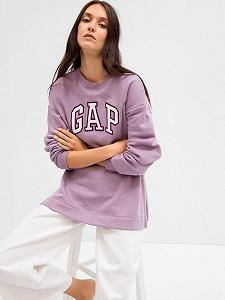 Світшот CREWNECK LOGO TUNIC SWEATSHIRT 741683-02 GAP Бузковий M - Фото 1