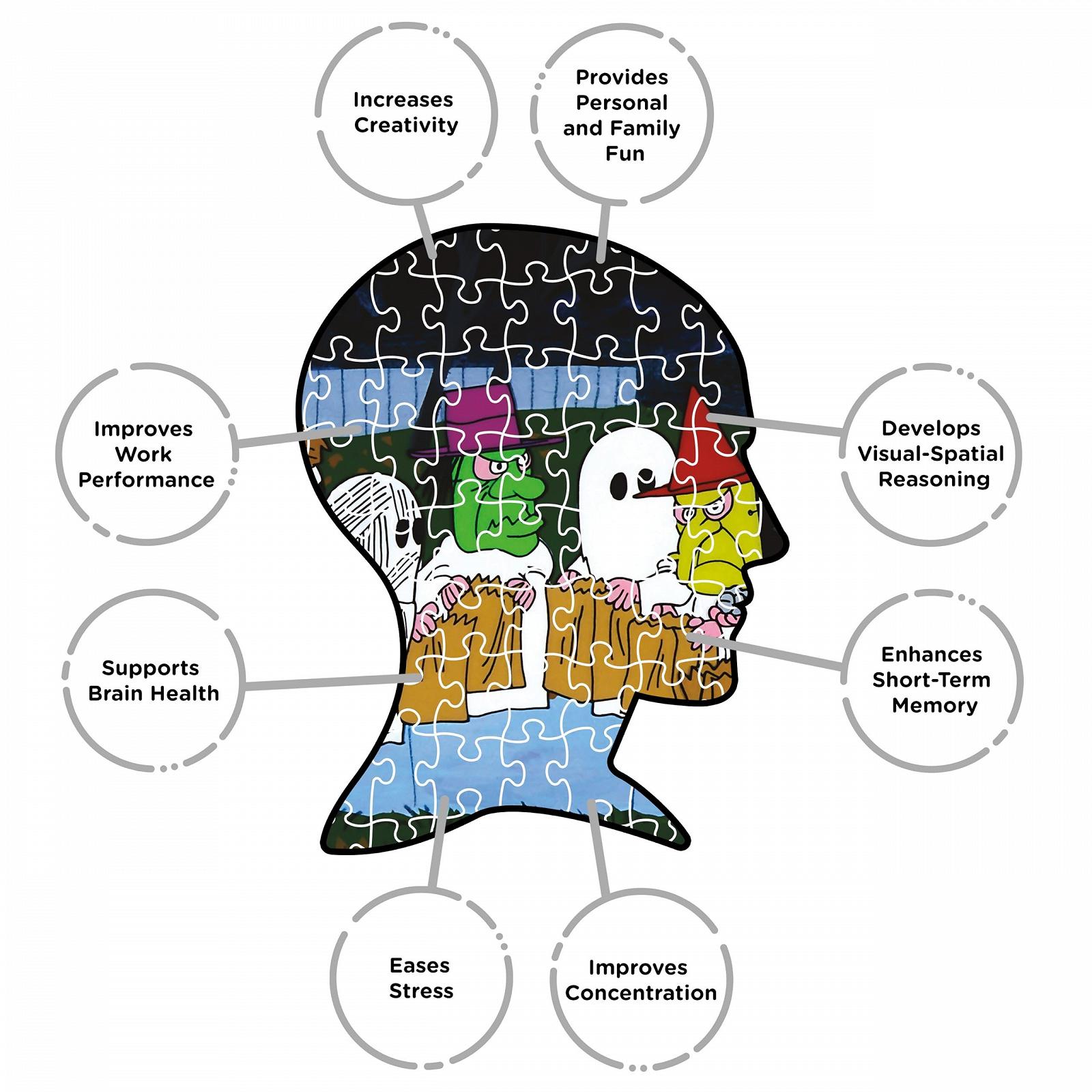 Пазл AQUARIUS Peanuts Trick or Treat 1000 деталей Без бликов 50.8 x 71.12 см, фото №5