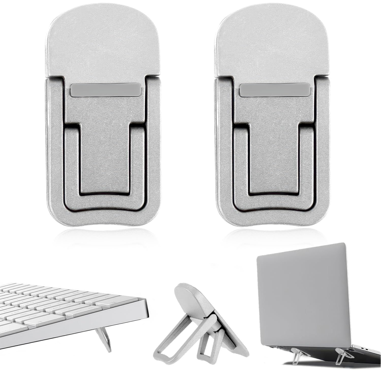 Подставка для клавиатуры (2 шт.) Без бренда Мини Характеристики Серебристый, фото №1