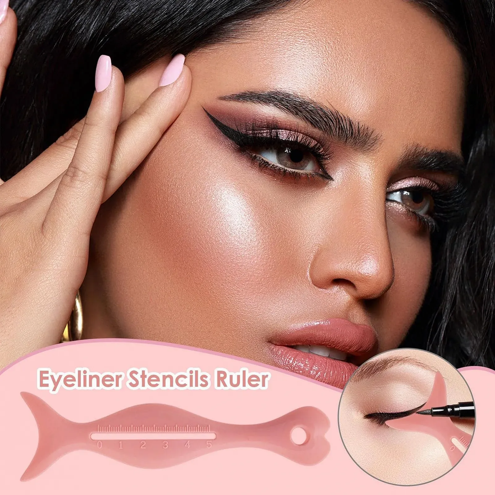 Трафареты для подводки глаз силиконовые Fowybe, фото №2 Трафареты для подводки глаз силиконовые Fowybe, фото №2