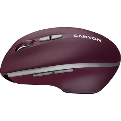 Мышка Canyon MW-21 Wireless Blue LED Burgundy (CNS-CMSW21BR), фото №4 Мышка Canyon MW-21 Wireless Blue LED Burgundy (CNS-CMSW21BR), фото №4