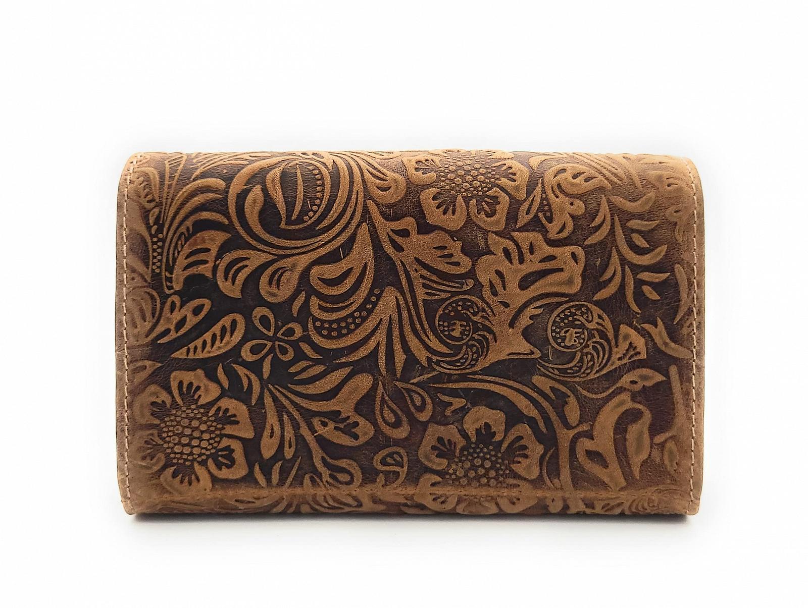 Женский кошелек Официанта из кожи Brown Contemporary, фото №5