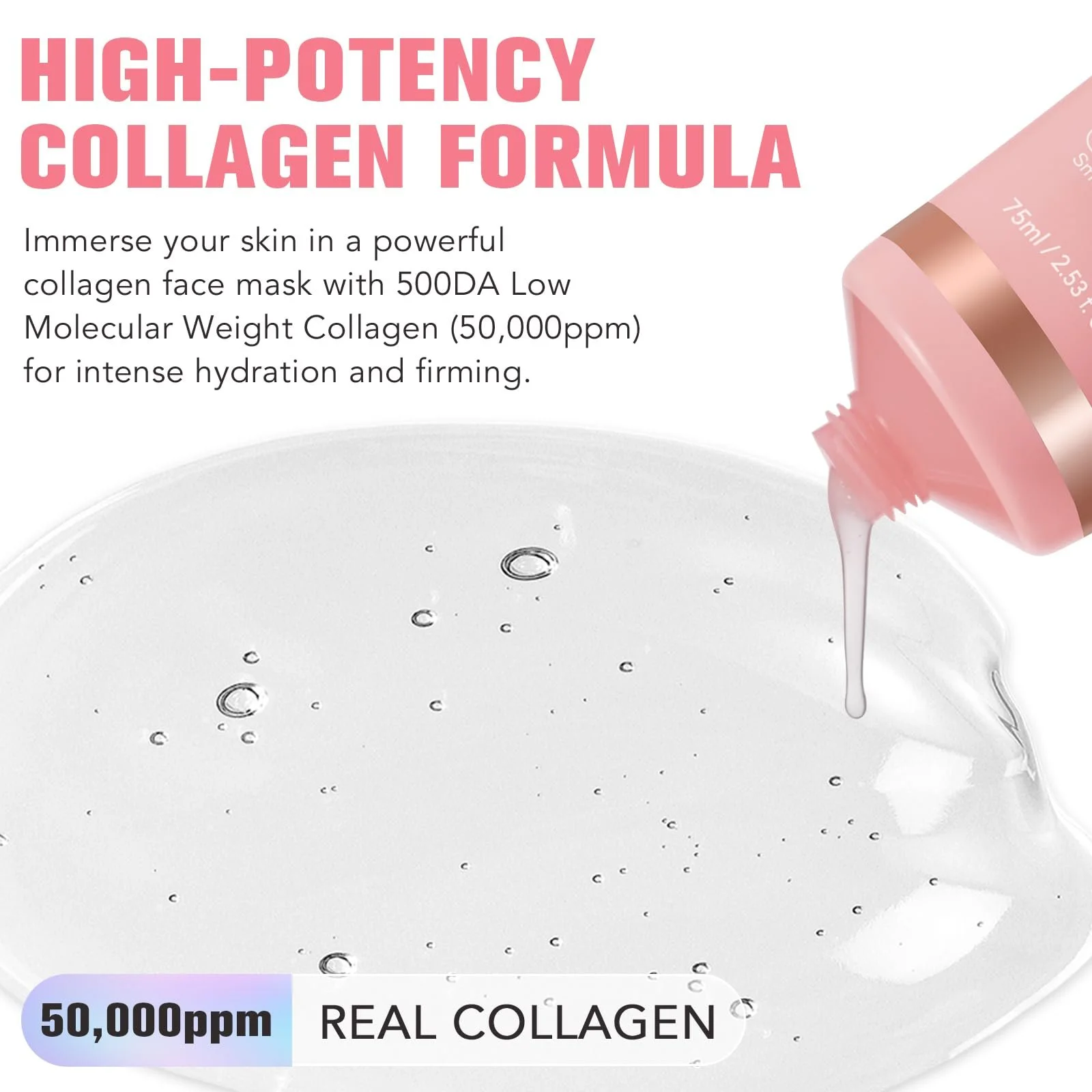 Нічна маска для обличчя Collagen, Маска для обличчя з колагеном нічна, фото №8