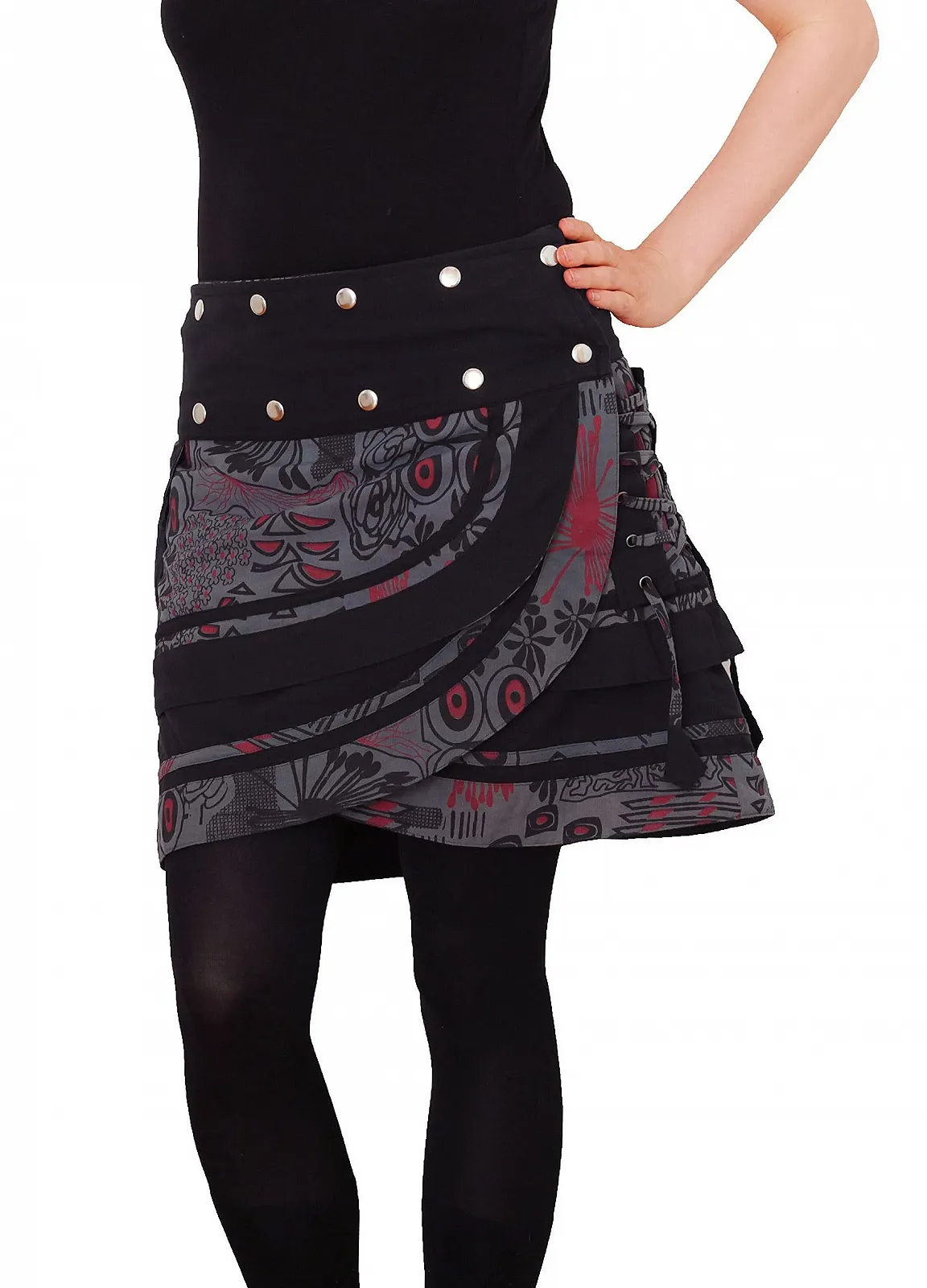 Спідниця-запаска жіноча Purewonder SK196, бавовняна з кишенею, фото №1