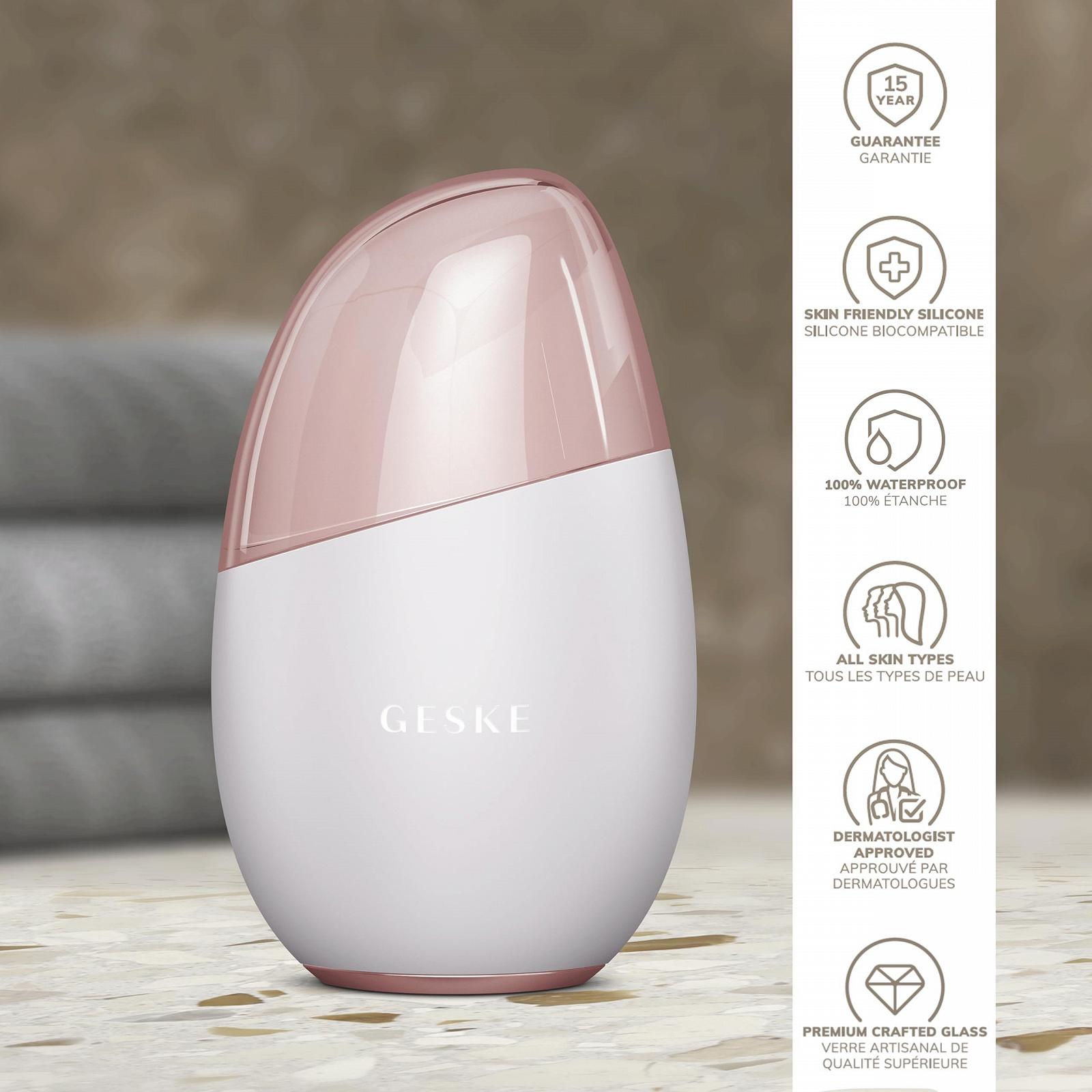 Масажер для очей та обличчя GESKE SmartAppGuided™ Cool & Warm 7 в 1, Бездротова технологія нагріву та охолодження, Проти темних кіл та мішків під очима, Антивіковий, фото №6