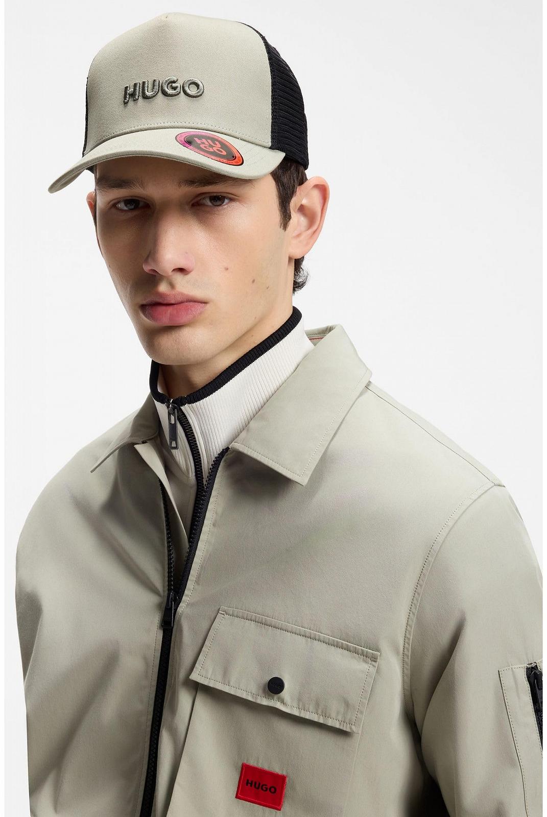 Кепка HUGO Marsel Trucker Cotton Twill з сітчастими вставками, фото №4 Кепка HUGO Marsel Trucker Cotton Twill з сітчастими вставками, фото №4