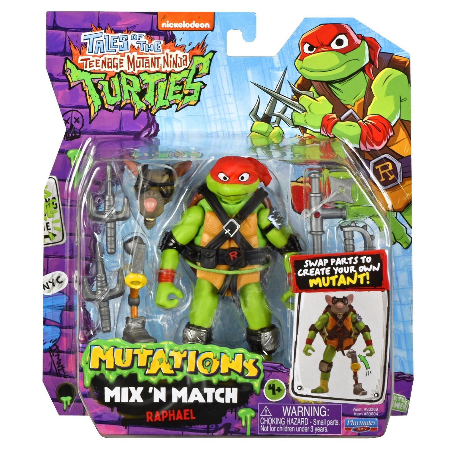 Фігурка Черепашки-ніндзя Playmates Toys Tales of Teenage Mutant Ninja Turtles: Mutations Mix & Match Рафаель, фото №7