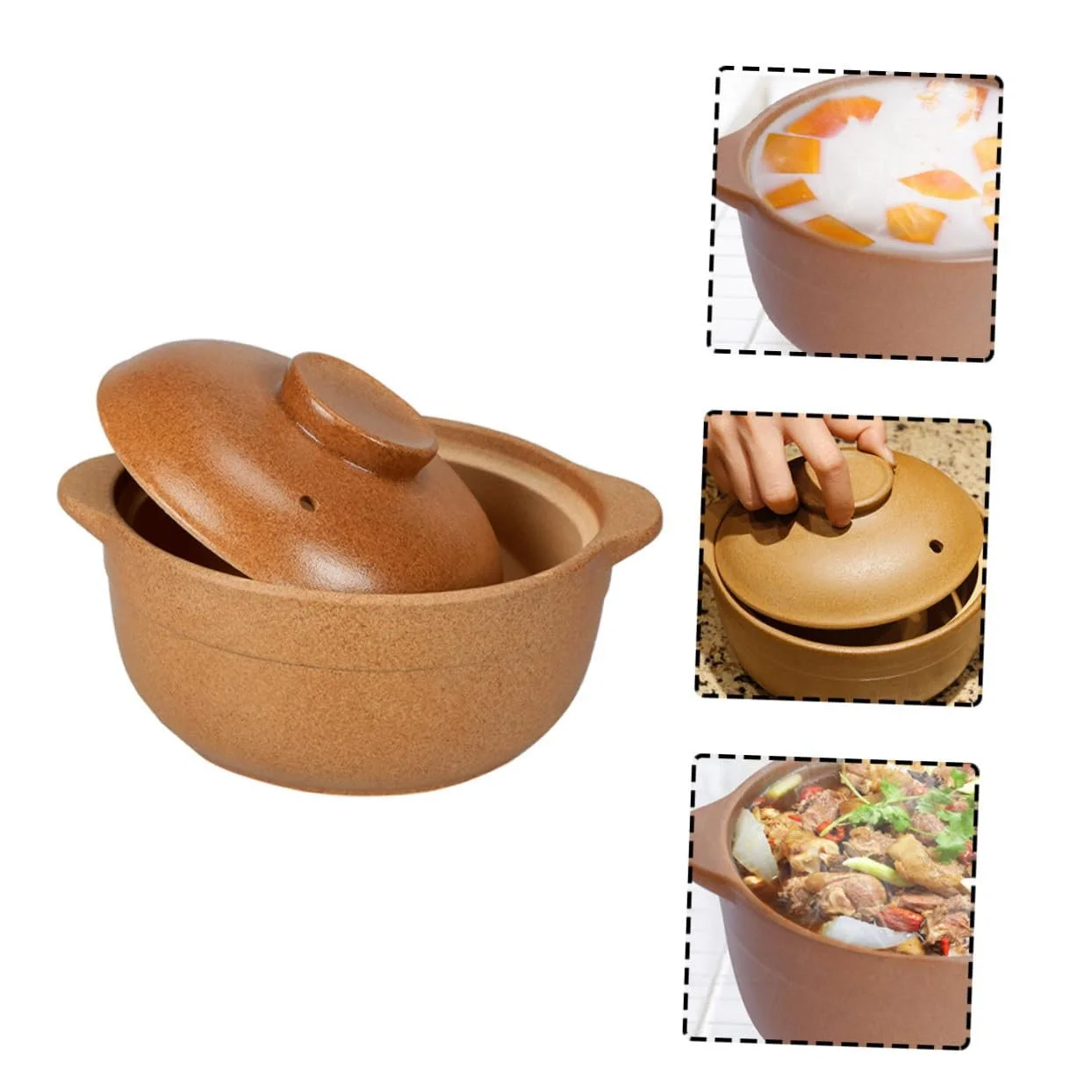 Кастрюля SOLUSTRE Ceramic с крышкой термостойкая эргономичная, фото №8 Кастрюля SOLUSTRE Ceramic с крышкой термостойкая эргономичная, фото №8