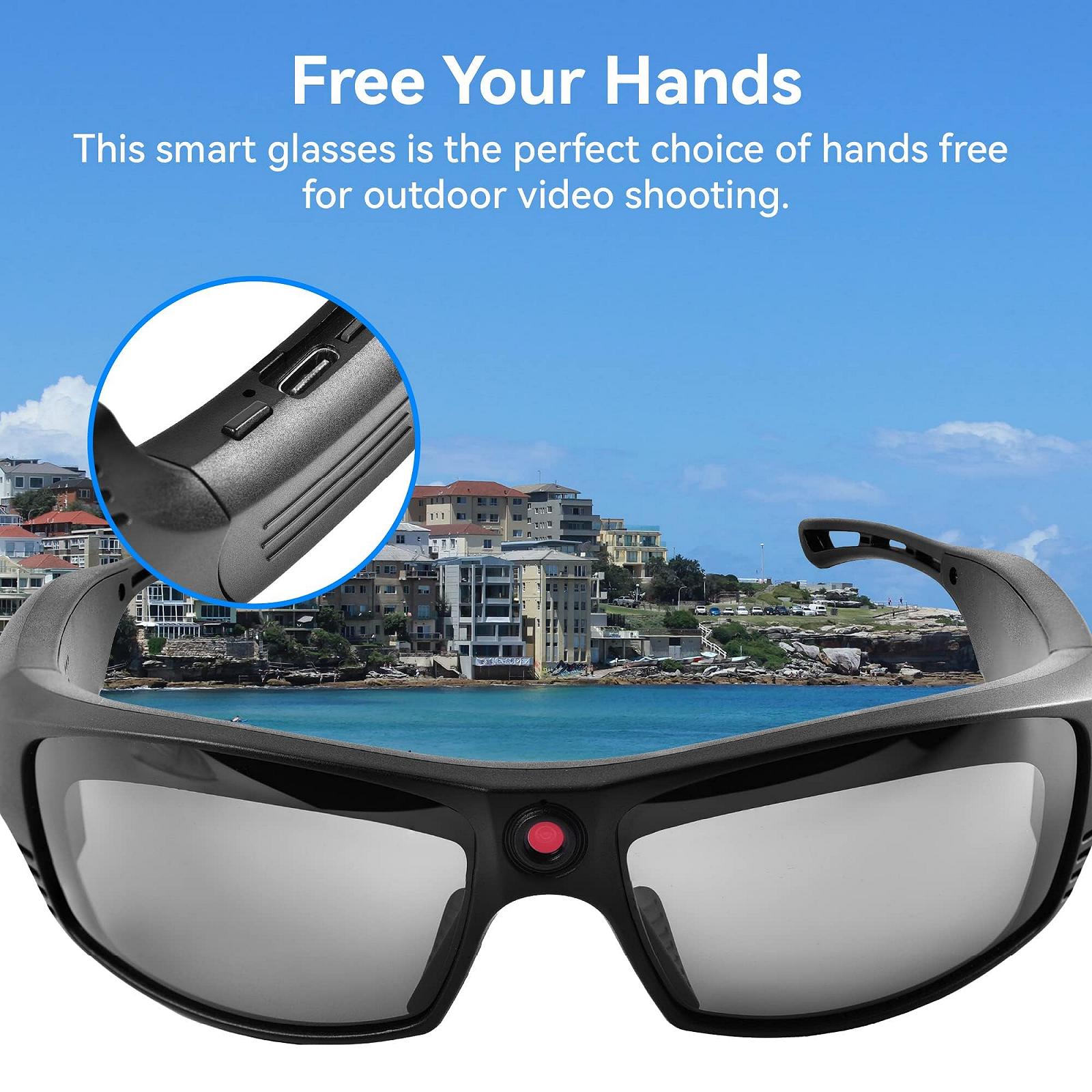 Камера RunCam G4F Видео Солнечные очки 1080P Hands-Free Filming Смарт очки для активного отдыха, фото №3