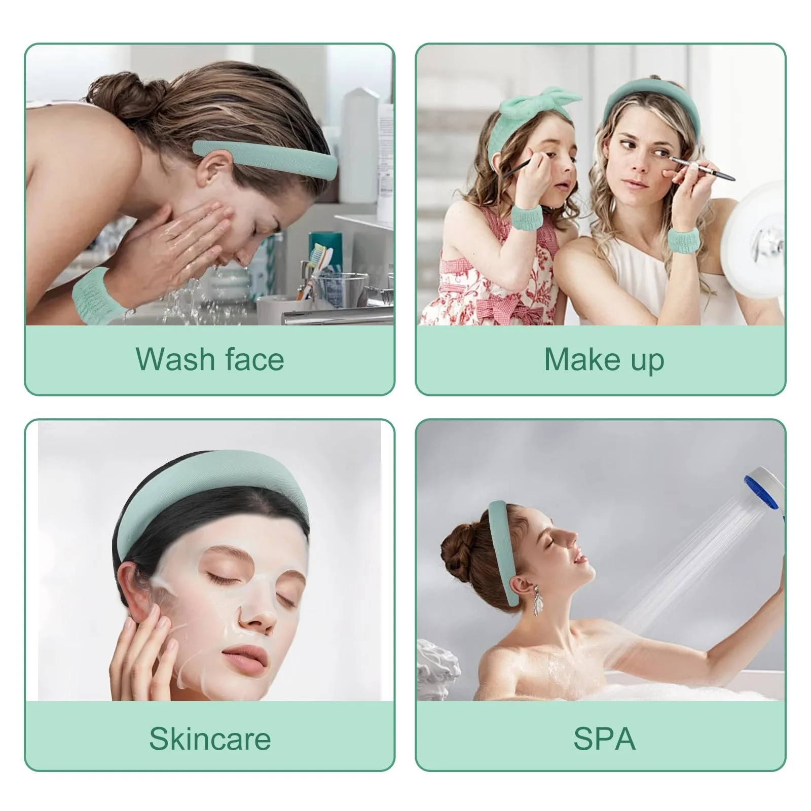 Обруч на голову WRENYZK Набір з 5 штук, фото №4 Обруч на голову WRENYZK Набір з 5 штук, фото №4