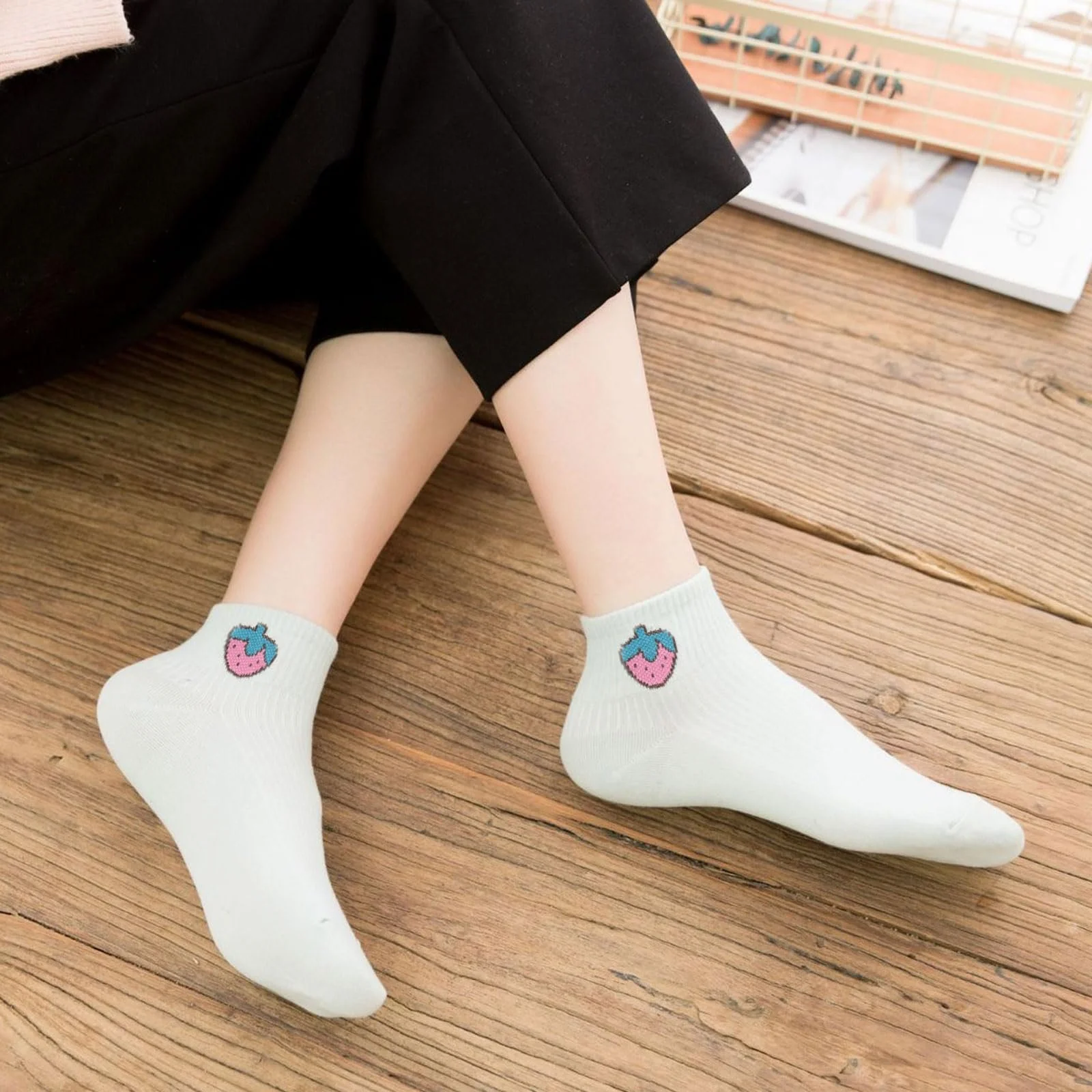 Шкарпетки тенісні 5 пар Жіночі 35-38 Спортивні шкарпетки, фото №7