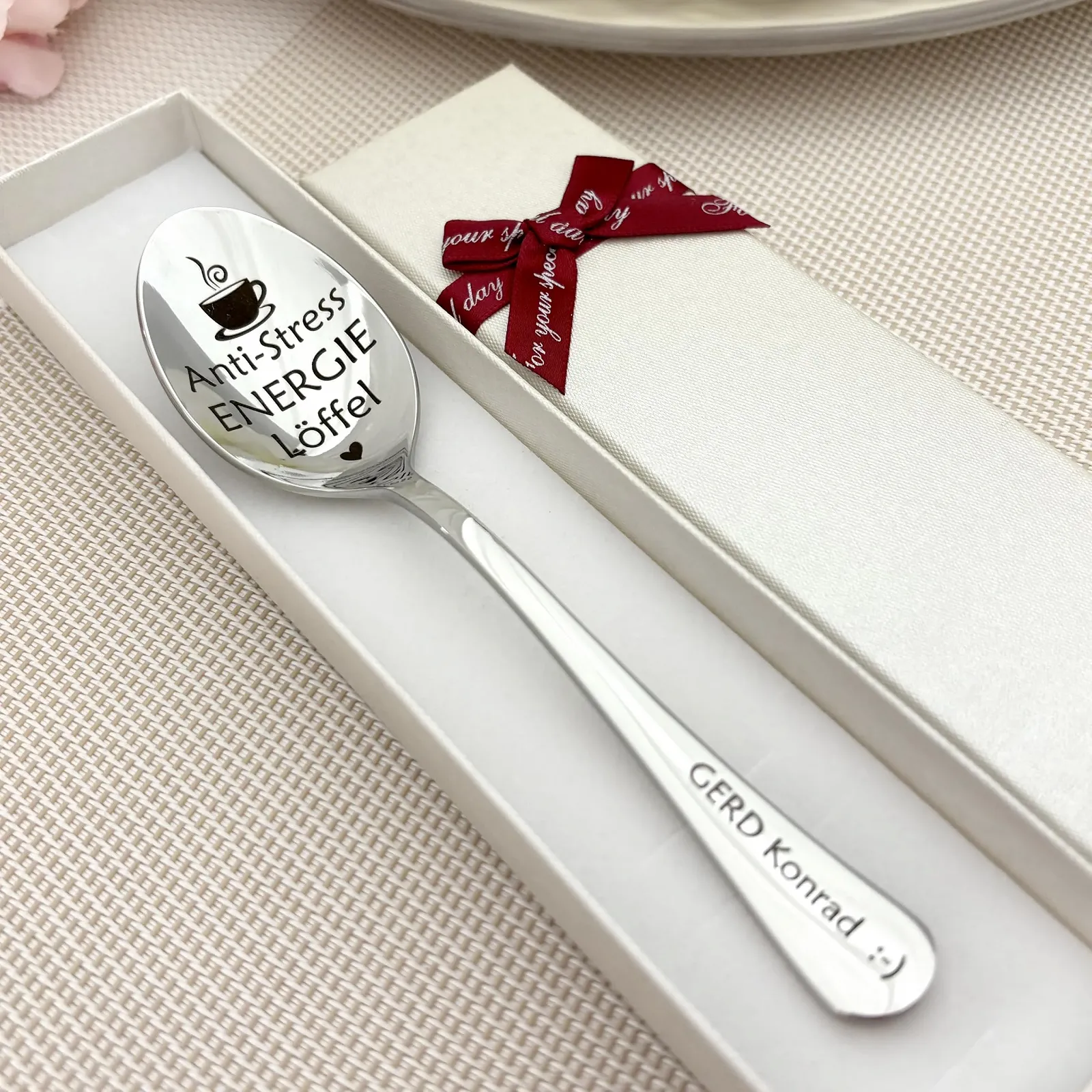 Ложка Кавова/Десертна Anti-Stress Гравіювання Срібна, фото №2 Ложка Кавова/Десертна Anti-Stress Гравіювання Срібна, фото №2