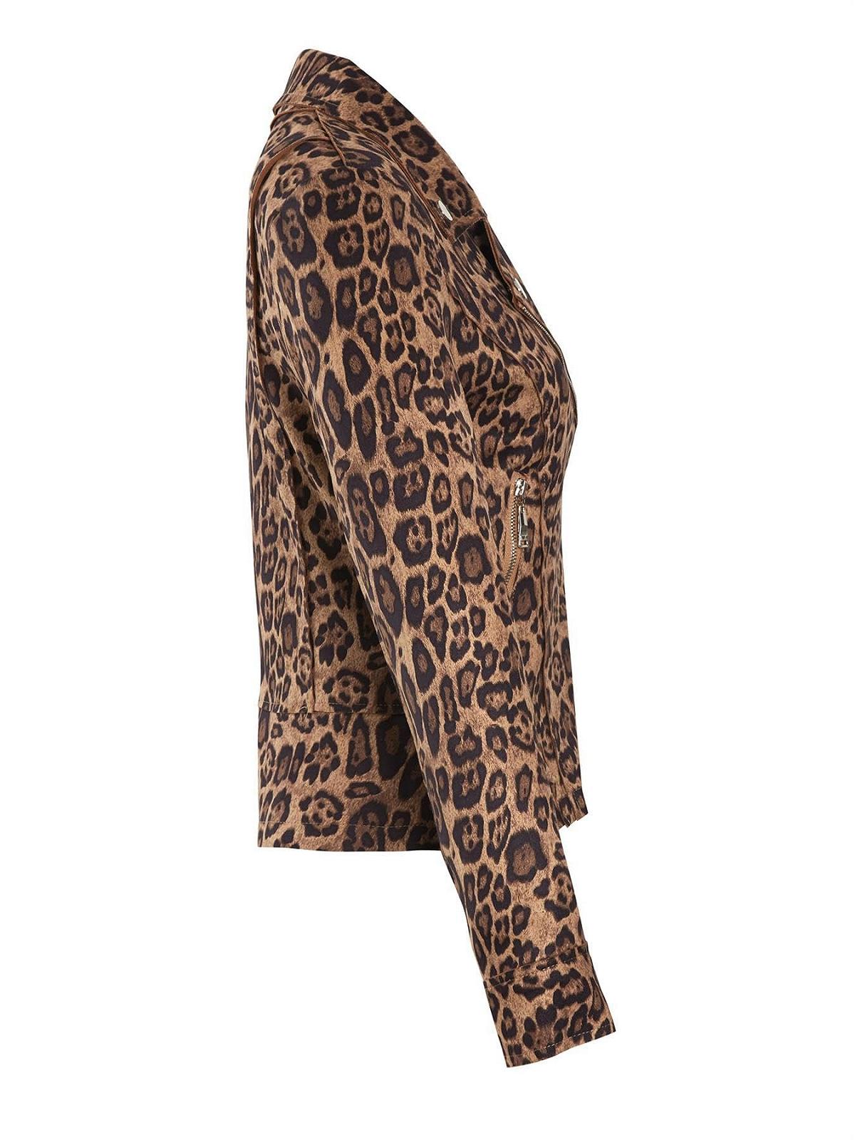 Куртка Biker SS7 Жіноча зі штучної замші з леопардовим принтом, фото №2 Куртка Biker SS7 Жіноча зі штучної замші з леопардовим принтом, фото №2