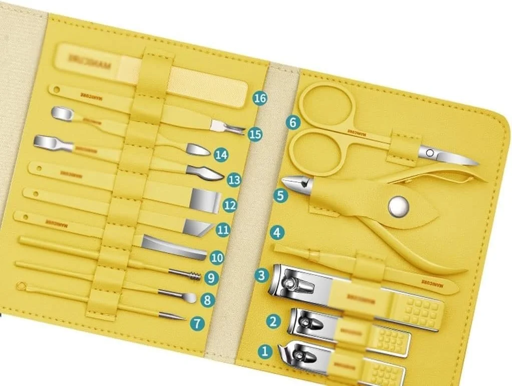 Набор для маникюра 16 шт профессиональный, из нержавеющей стали, фото №2 Набор для маникюра 16 шт профессиональный, из нержавеющей стали, фото №2