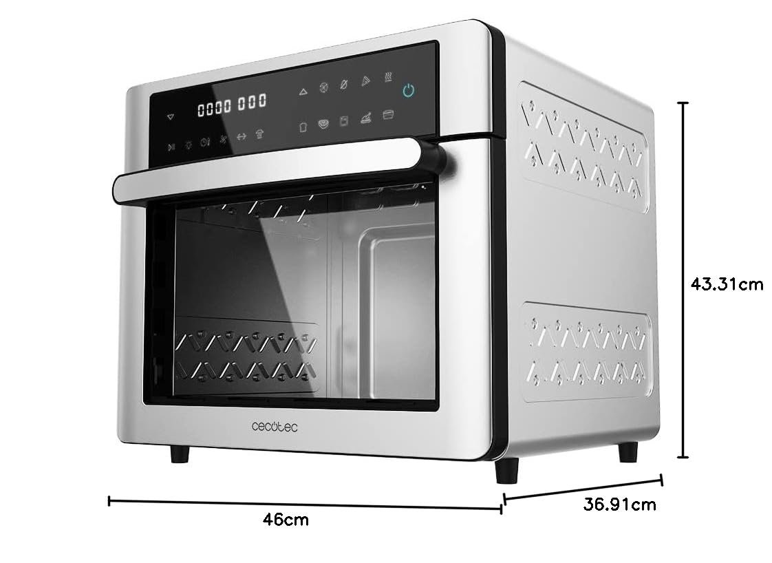 Мультипечь-печь Cecotec Bake&Fry Touch 30 л Конвекция Сенсорный экран Стальная, фото №8 Мультипечь-печь Cecotec Bake&Fry Touch 30 л Конвекция Сенсорный экран Стальная, фото №8