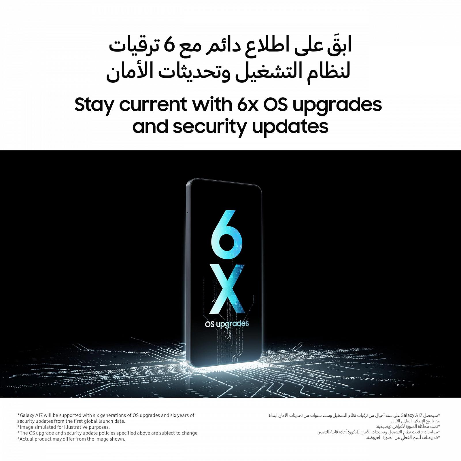 Смартфон Samsung Galaxy A17 LTE Dual SIM 128GB Expandable to 2TB Android 14 4GB RAM Exynos 6.7 дюйма AMOLED 1080 x 2220 90Hz Black, фото №8