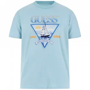Футболка GUESS M4GI40A AK9RM1, Laguna Blue Multi, L - Фото 1