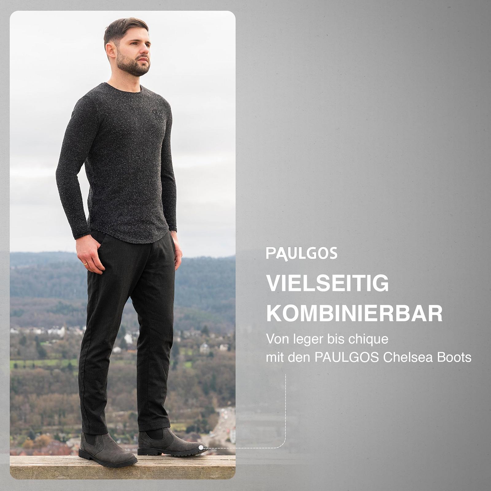 Челси PAULGOS Мужские Ботинки Размер 39-47 в 3 Цветах, фото №6