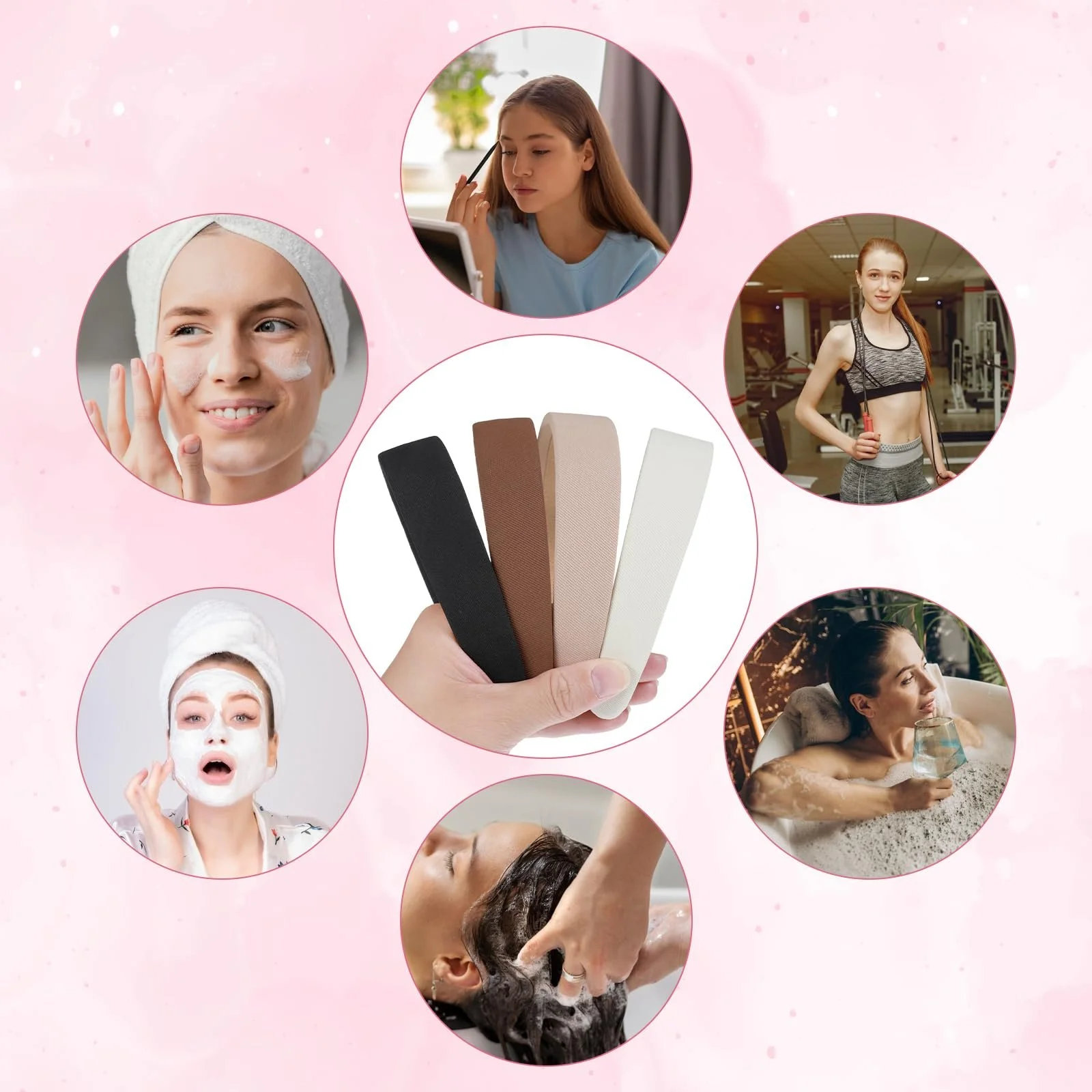 Обруч на голову Grevosea Набір з 4 шт, фото №6