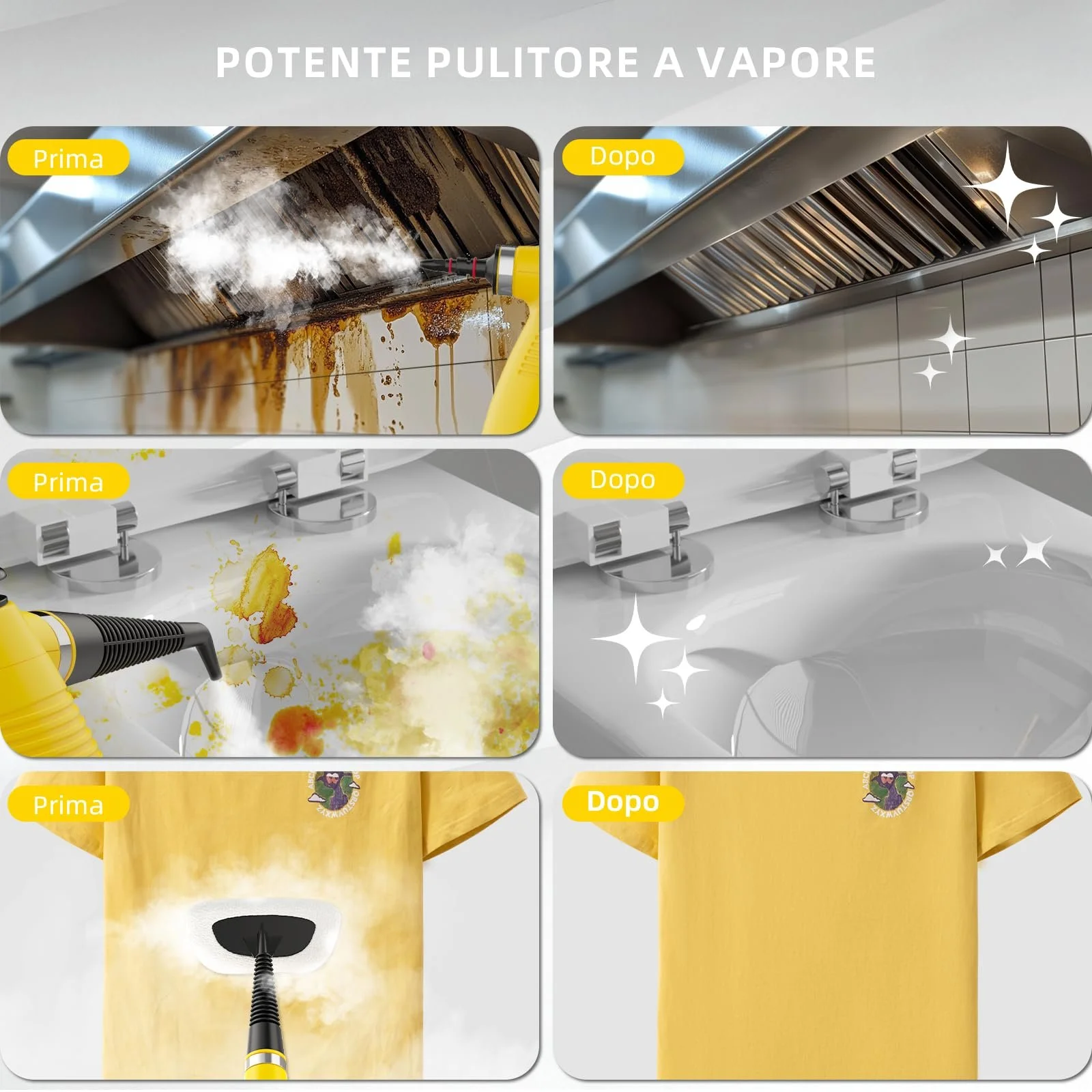 Пароочисник 900 Вт 8 аксесуарів, фото №4