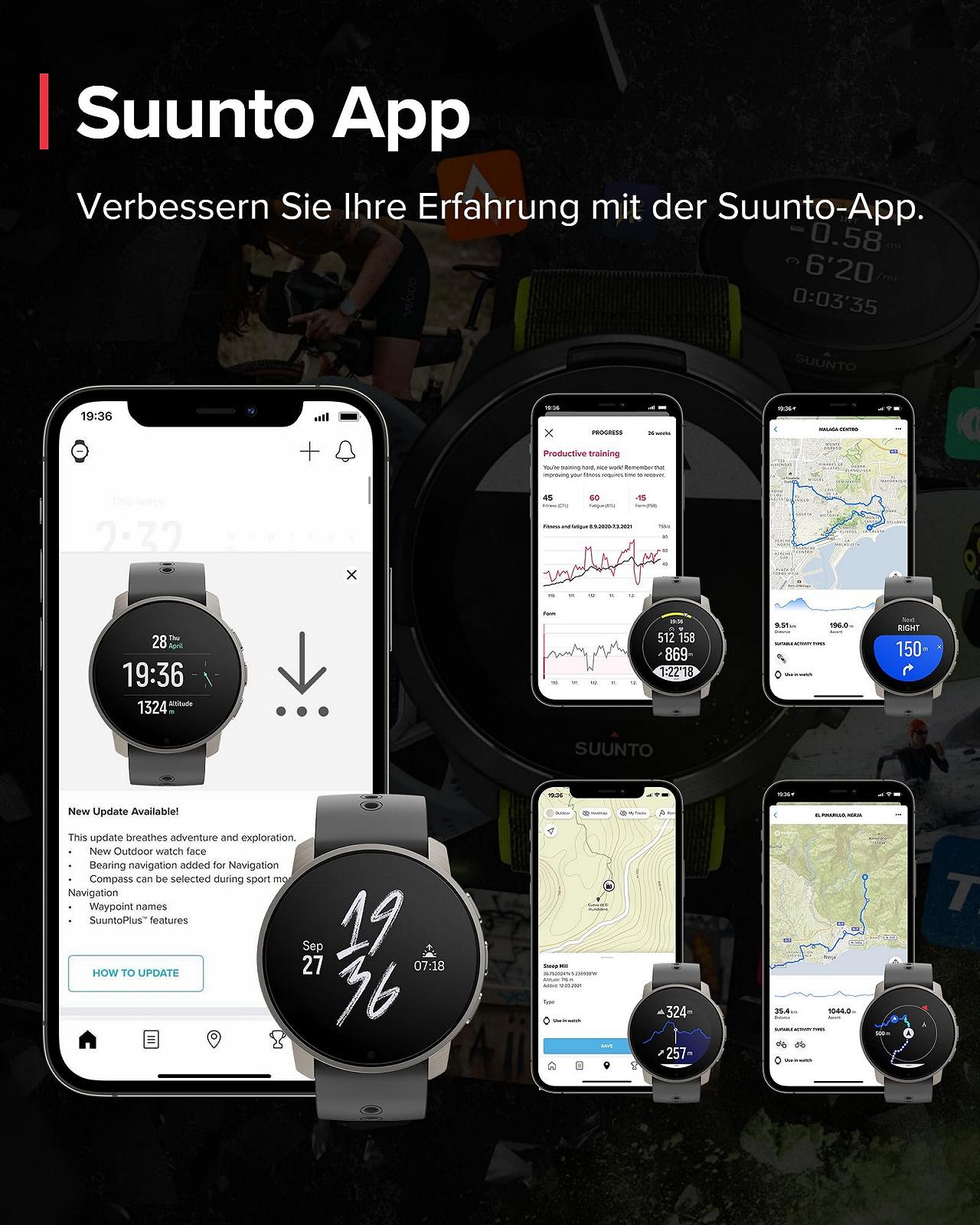 Смартгодинник SUUNTO 9 Peak Multisport, міцний вуличний, екран із сапфірового скла, водонепроникний 100 м, легкий і тонкий, точний GPS, тривалий час автономної роботи, вимірювання пульсу на зап'ясті, фото №10