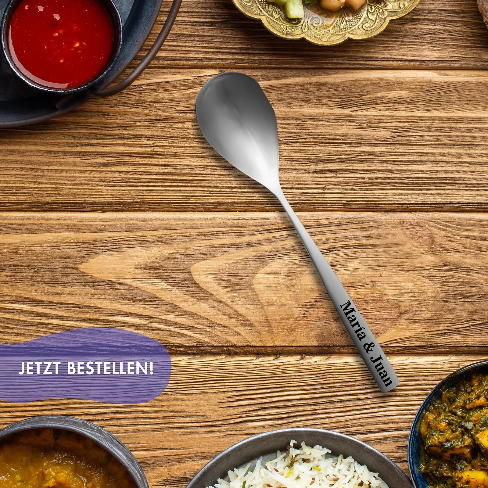 Ложка с гравировкой по вашему выбору текста, фото №6