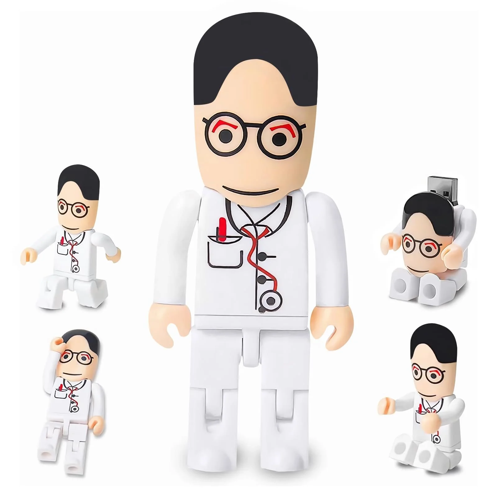 USB-флеш-накопичувач 32GB Cartoon Doctor Model USB 2.0 White, фото №1 USB-флеш-накопичувач 32GB Cartoon Doctor Model USB 2.0 White, фото №1