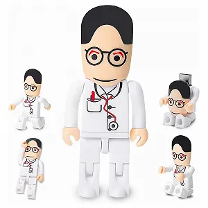 Купити USB-флеш-накопичувач Cartoon Doctor 64 ГБ USB 2.0 Білий - Фото 1 USB-флеш-накопичувач Cartoon Doctor 64 ГБ USB 2.0 Білий - Фото 1