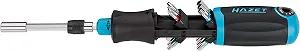 Викрутка-тріскачка HAZET 810R-4 з інтегрованим тримачем для біт з 12 бітами - Фото 1