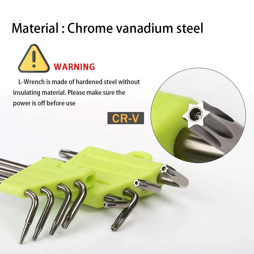 Набор ключей Torx Lihao 8 предметов T5-T20, фото №3