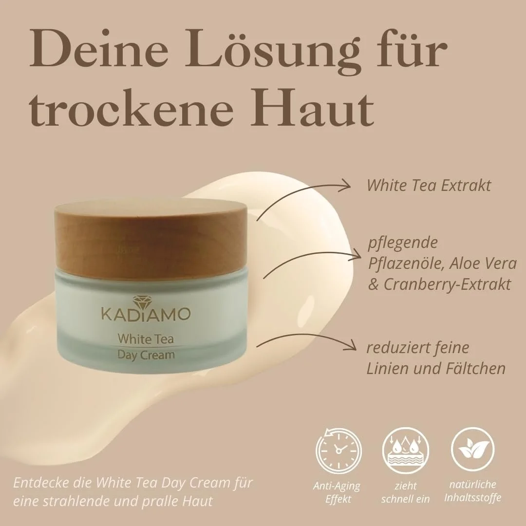 Денний крем White Tea Day Cream регенеруючий, 50 мл, фото №3