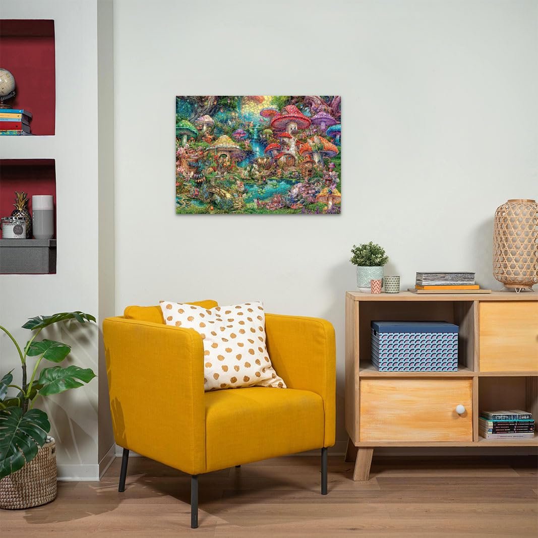 Пазл Ravensburger Merry Mushroom Village 1000 елементів 70 x 50 см, фото №3