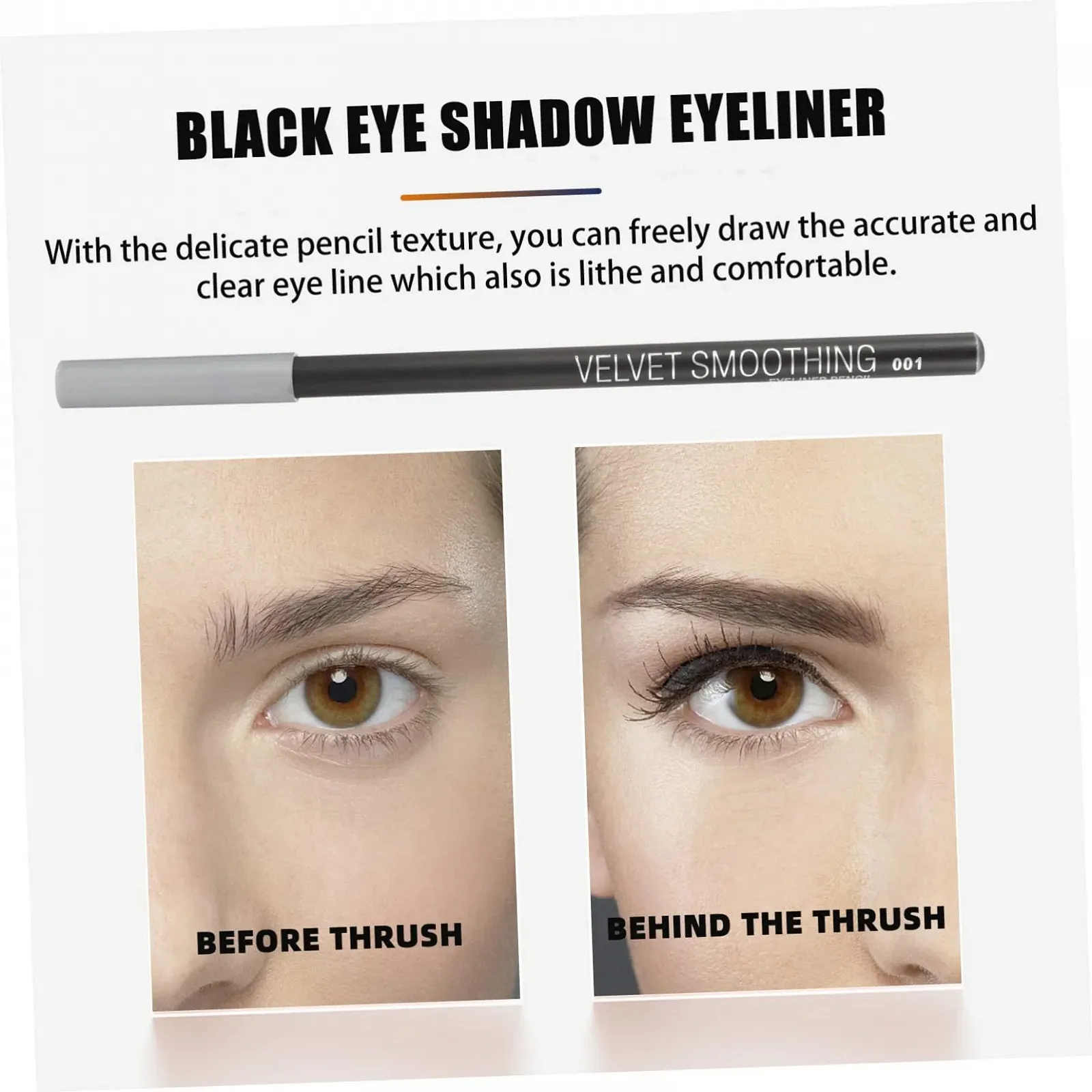 Карандаш для глаз Angoily Черный, фото №7