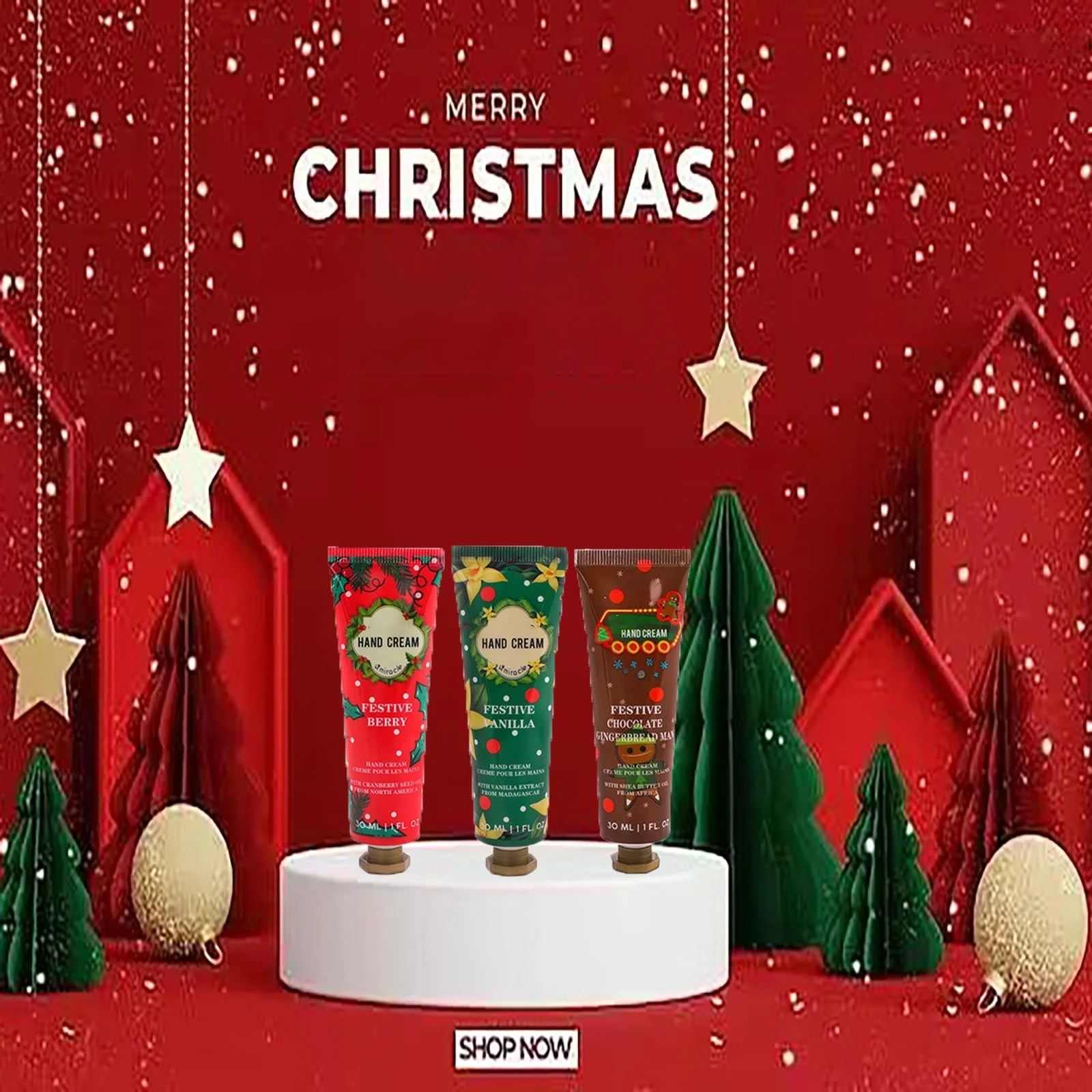Крем для рук Набор Рождественский, Мини, 3 x 30 мл, фото №6