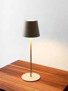 Настільна лампа Trango 2017-03CC Wireless LED Акумуляторна Сенсорна 3 Вт 2700 K IP44 Бежева synthetic.ua - Фото 1