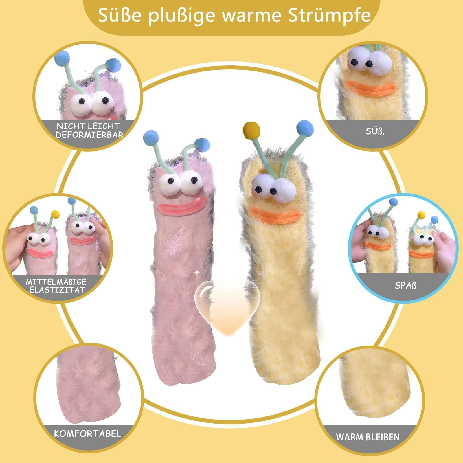 2 пари пухнастих шкарпеток, затишні шкарпетки, жіночі шкарпетки для сну, фото №3 2 пари пухнастих шкарпеток, затишні шкарпетки, жіночі шкарпетки для сну, фото №3