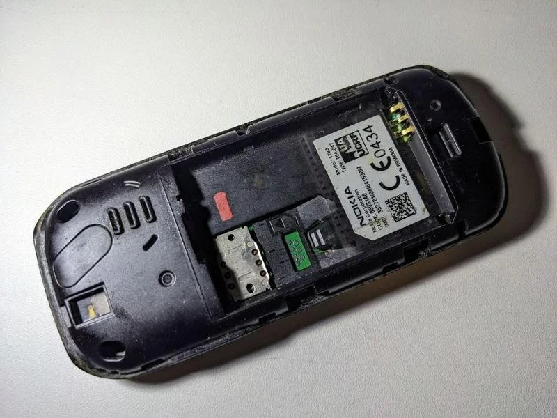 Кнопочный телефон Nokia 1280 Черный, фото №4
