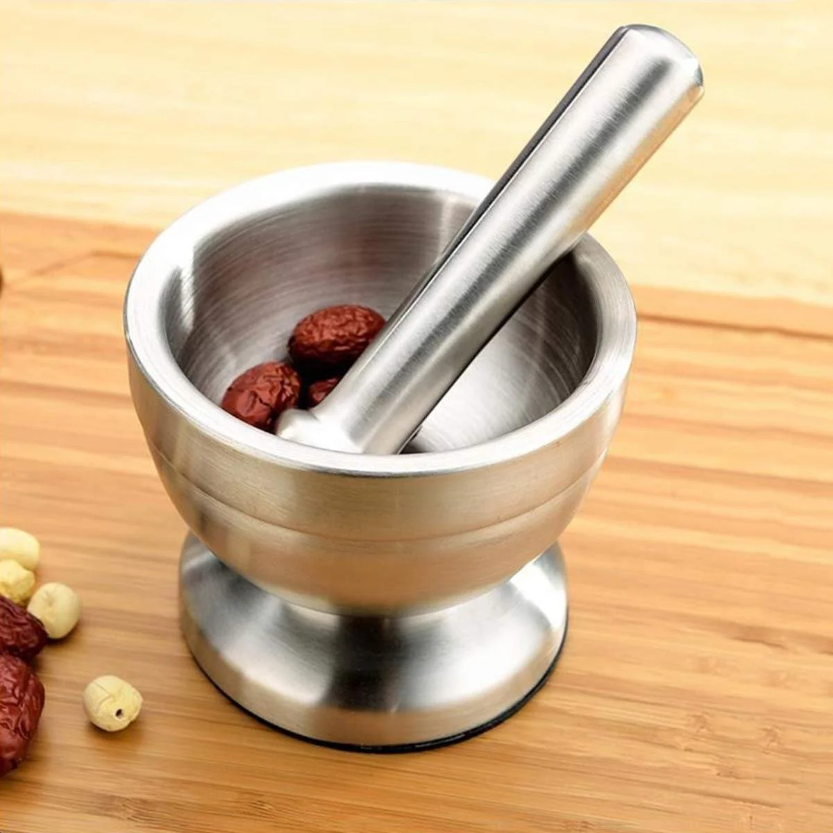 Ступка з товкачиком Набір з нержавіючої сталі, фото №6