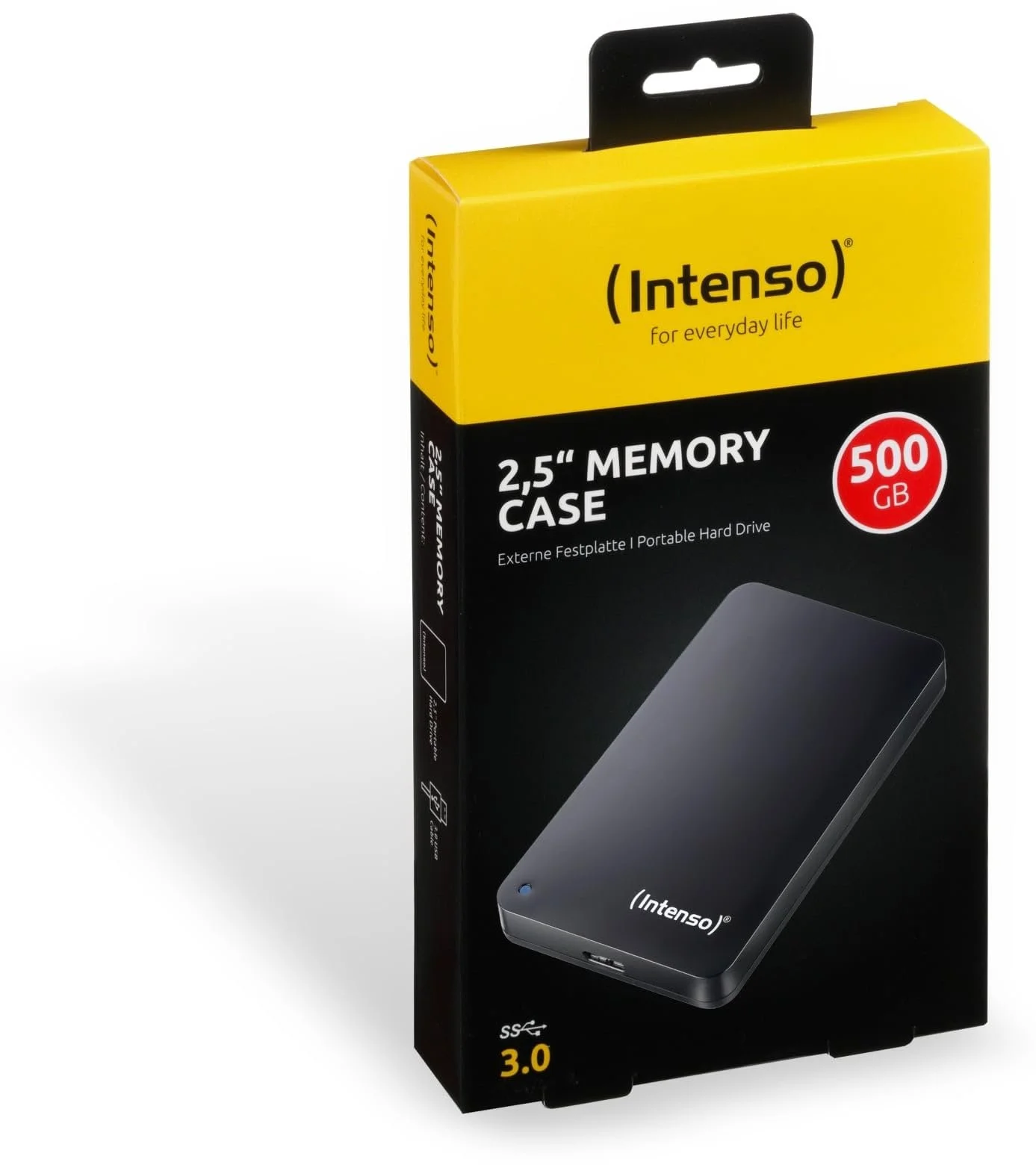 Внешний жесткий диск Intenso Memory Case 500 GB 2.5 дюйма USB 3.0 Black, фото №4