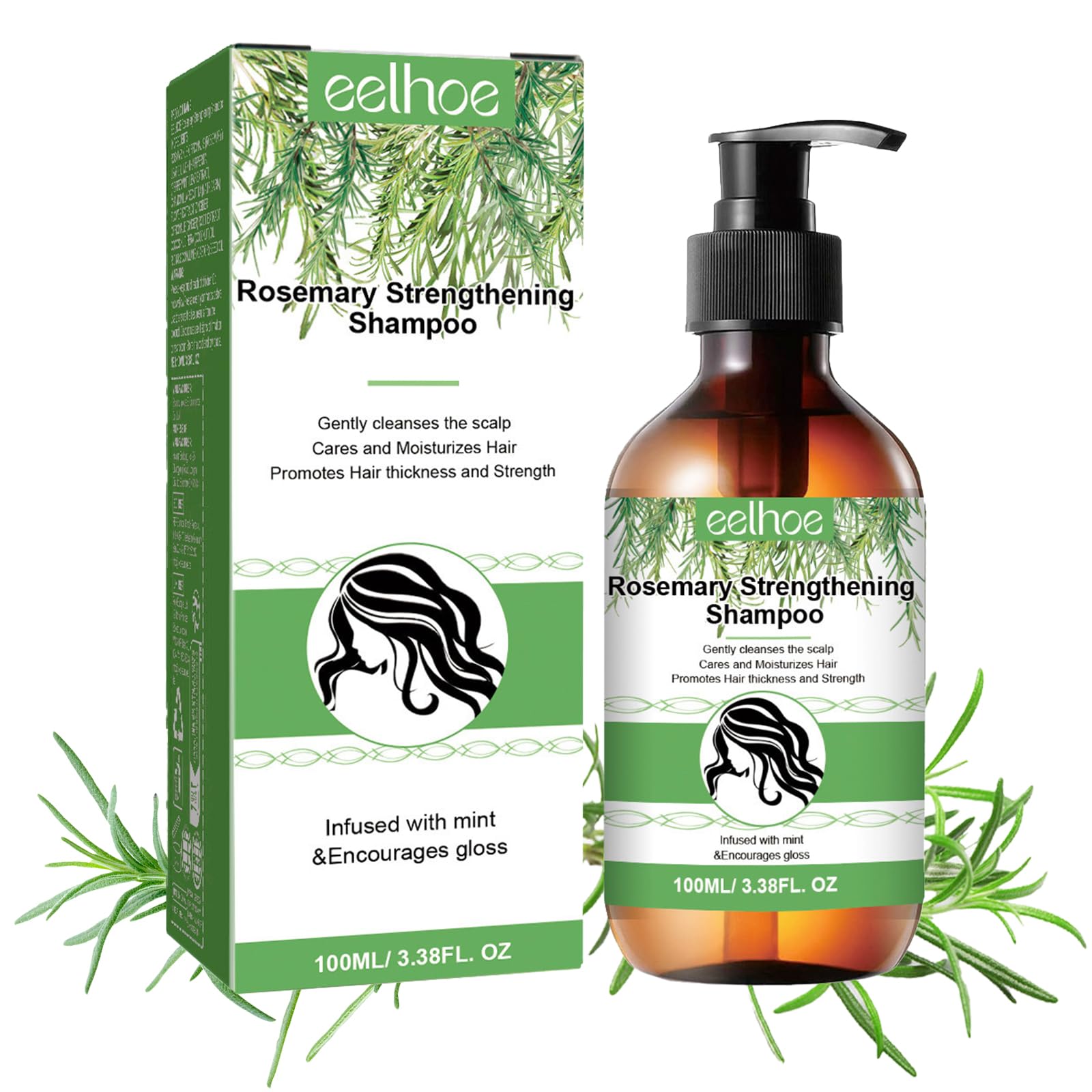 Шампунь Rosemary Hair Growth Oil Suitable for Care of the Scalp and Improving Hair Growth (100 мл), фото №1