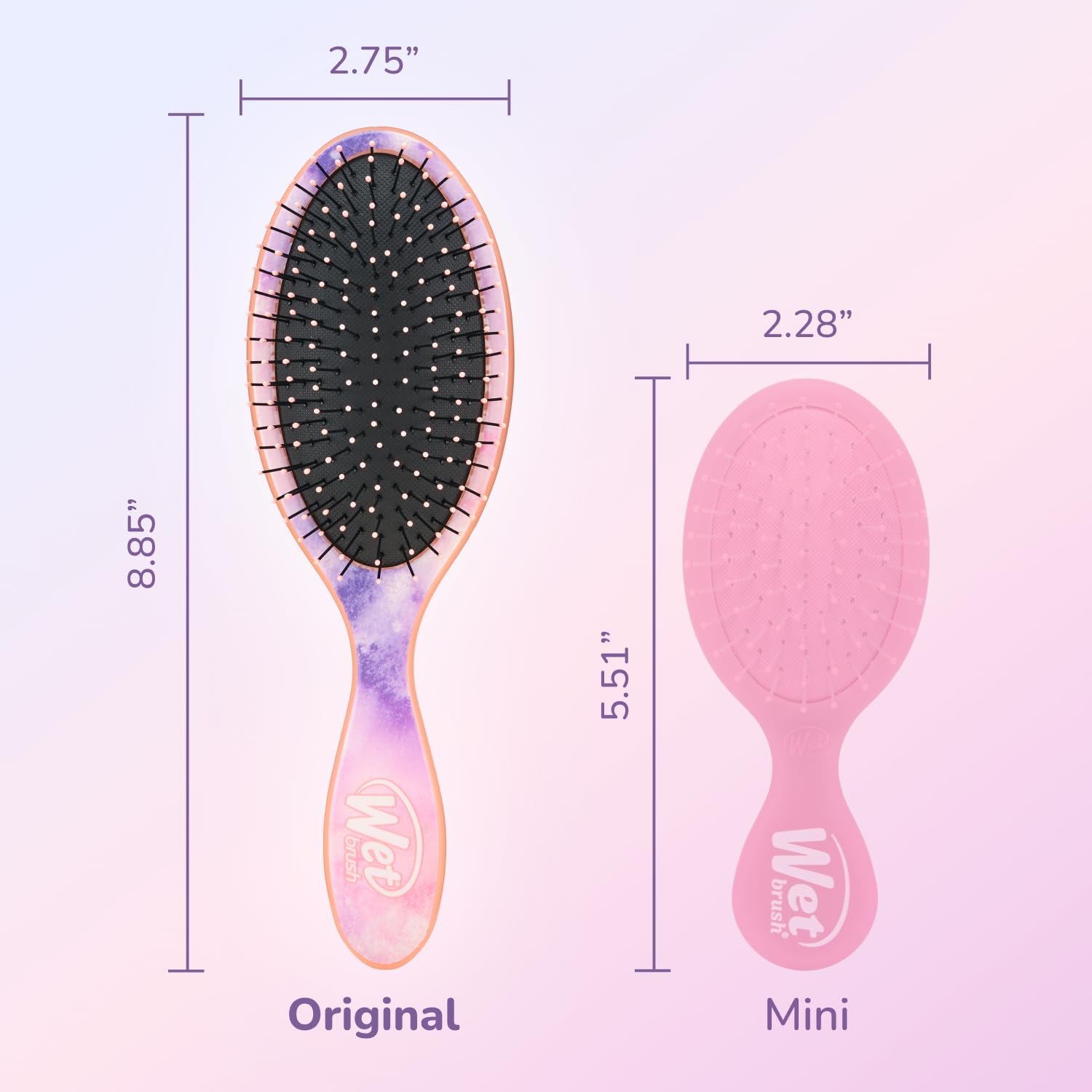 Гребінець WetBrush Original Detangler Серія Colour Wash Collection Watermark, фото №5