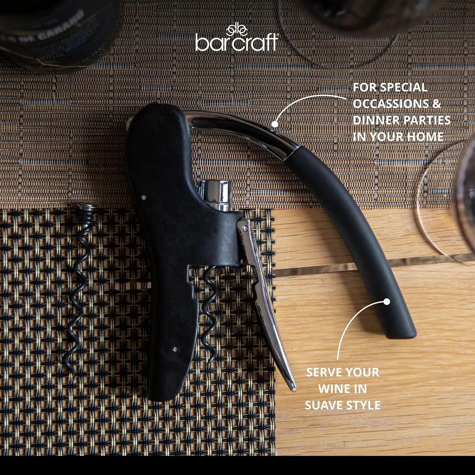 Штопор важільний Kitchen Craft Bar Craft Power Arc, чорний, фото №5