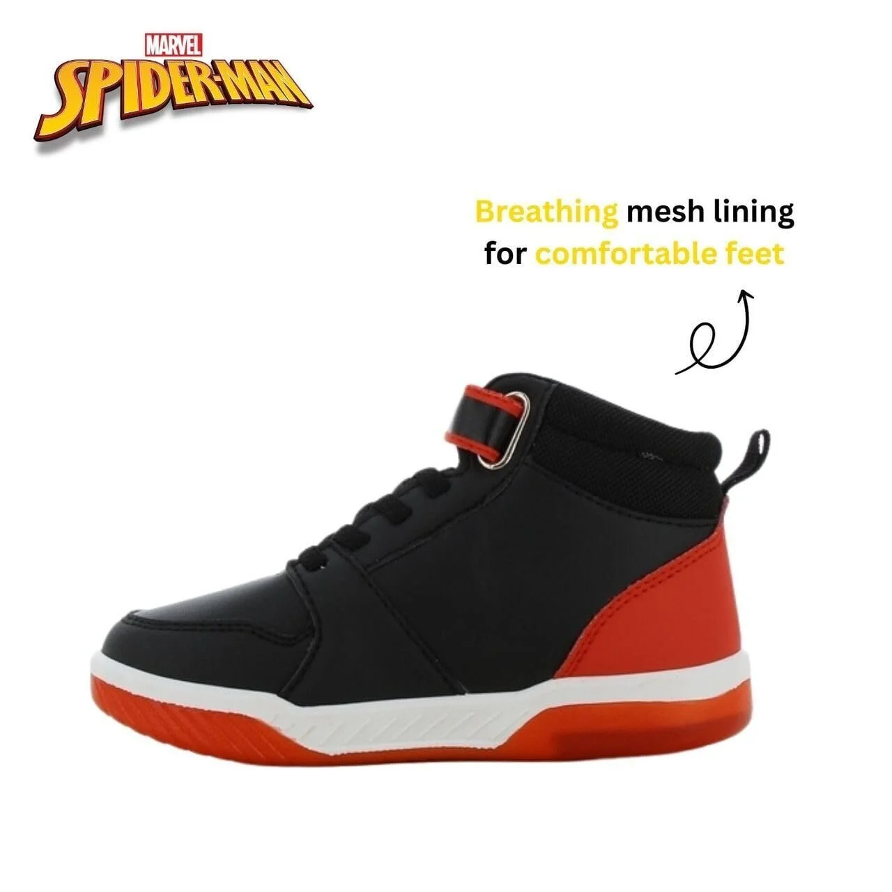 Дитячі Кросівки Leomil Людина-павук для хлопчиків Ідеально підходять для школи та відпочинку, фото №4