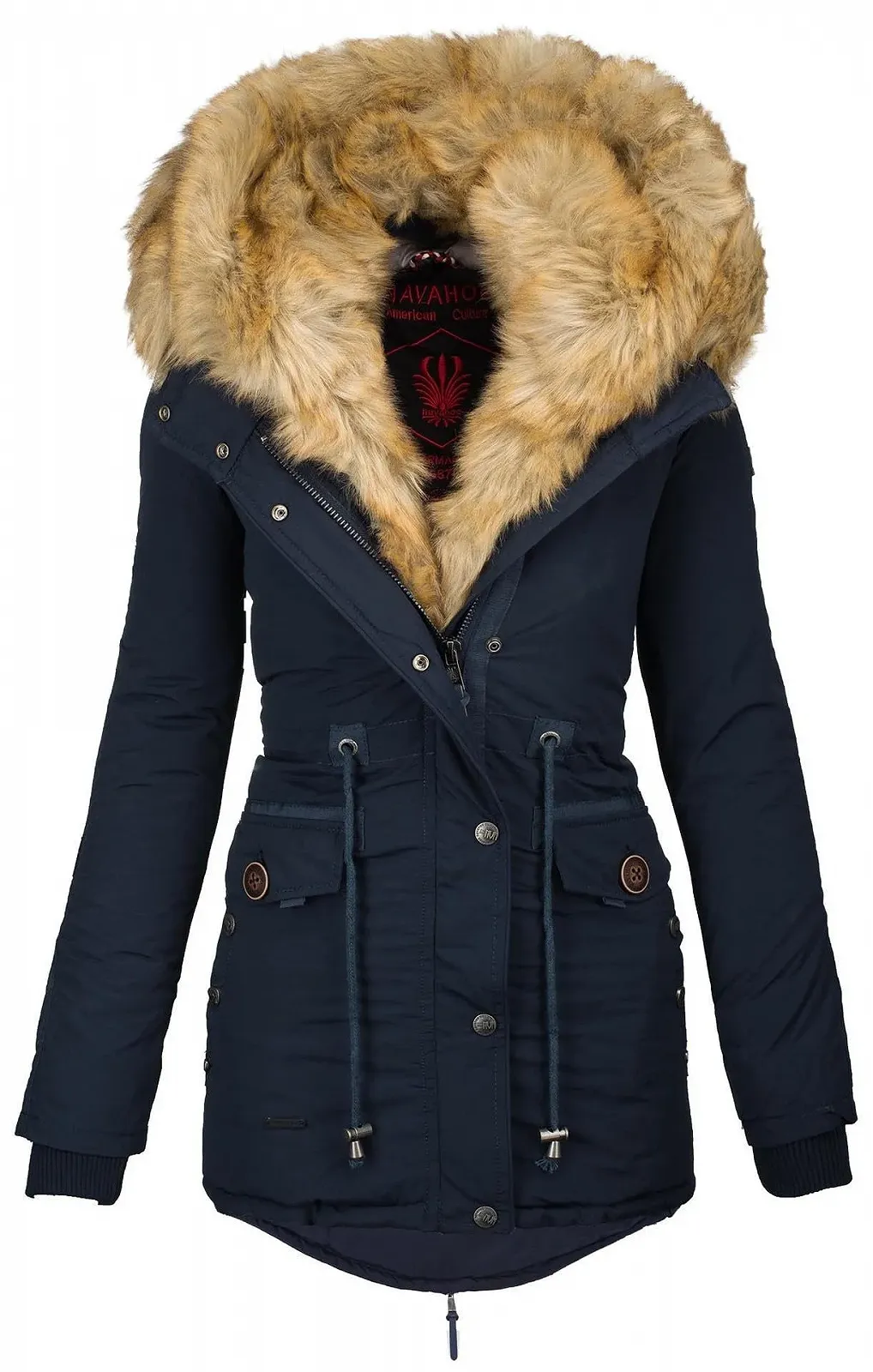 Женская зимняя куртка-парка 2-в-1 Navahoo B365 с теплым мехом, фото №1