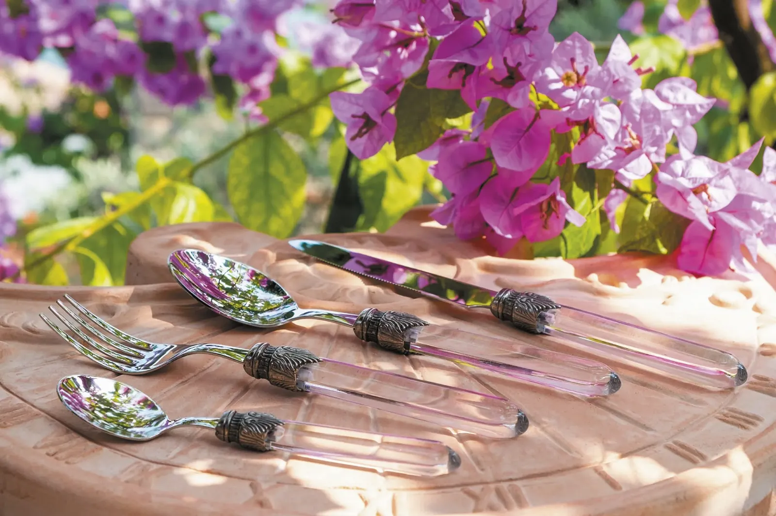 Набор столовых приборов Rivadossi Venezia Прозрачный, 4 предмета, фото №2