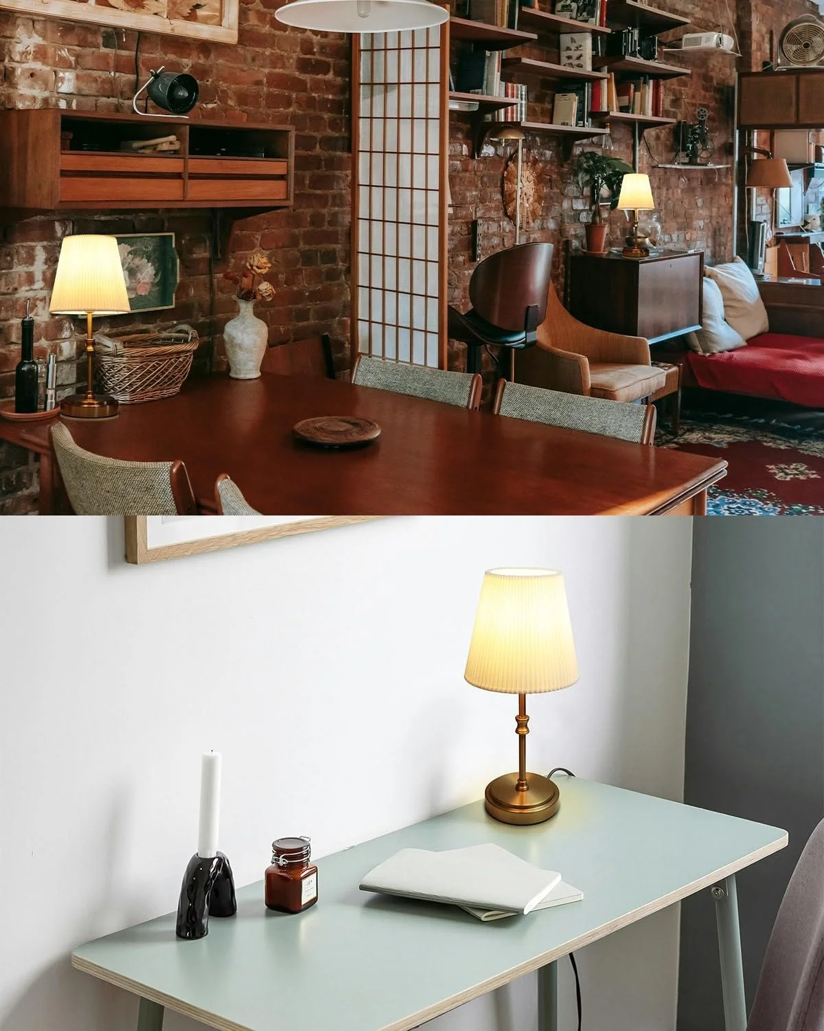 Настільна лампа сенсорна димована 31.5 см 3 рівні яскравості Золота, фото №7