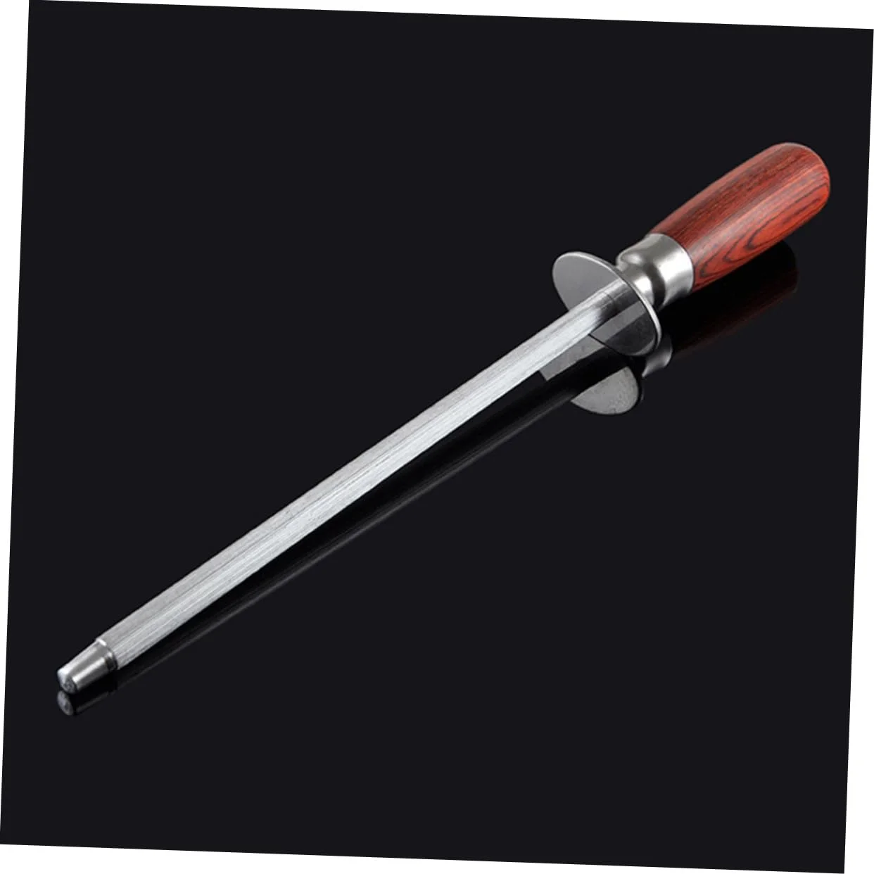 Точило для кухонних ножів ABOOFAN Професійна з дерев'яною ручкою Коричневий Сріблястий, фото №9