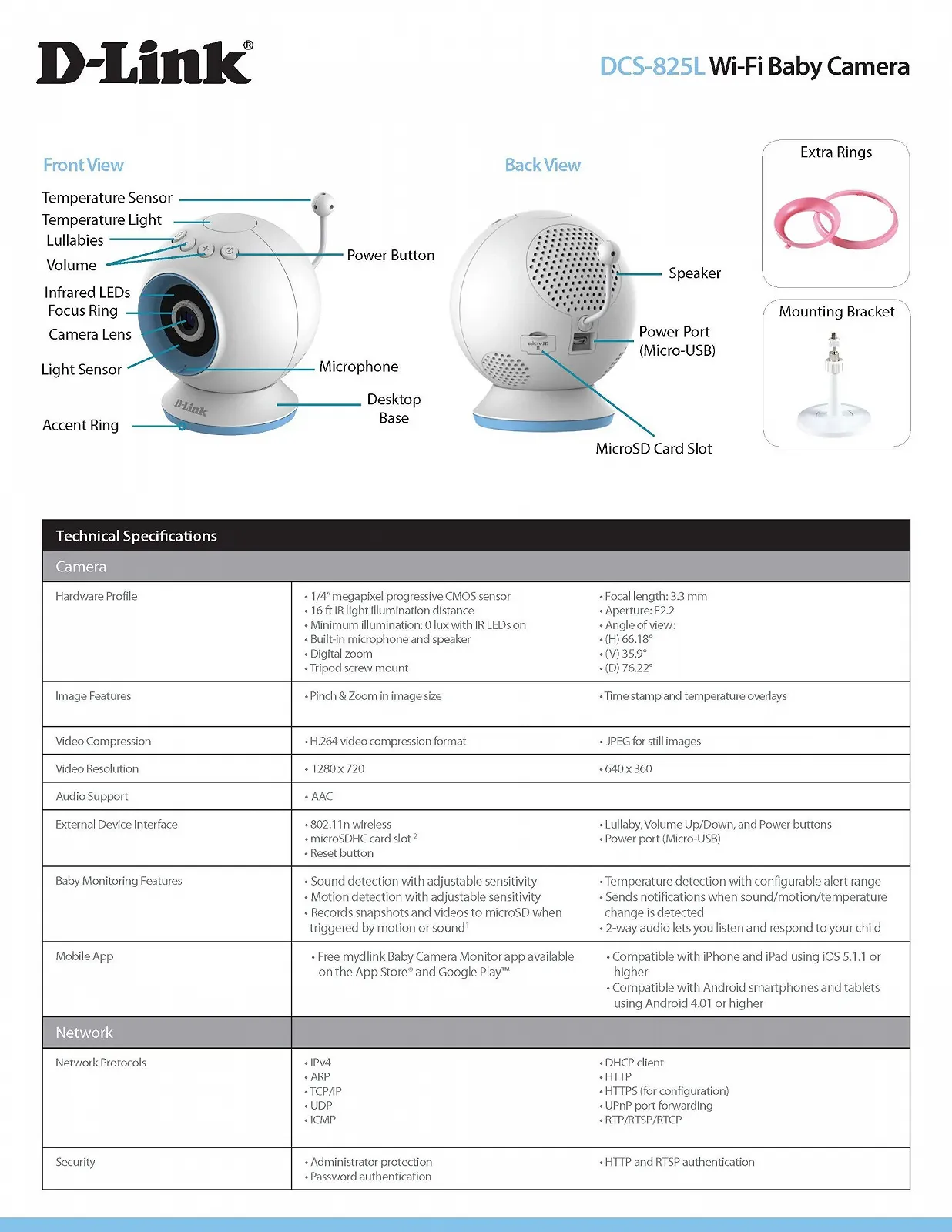 Відеоняня D-Link DCS-825L Wi-Fi HD Baby Monitor, фото №12