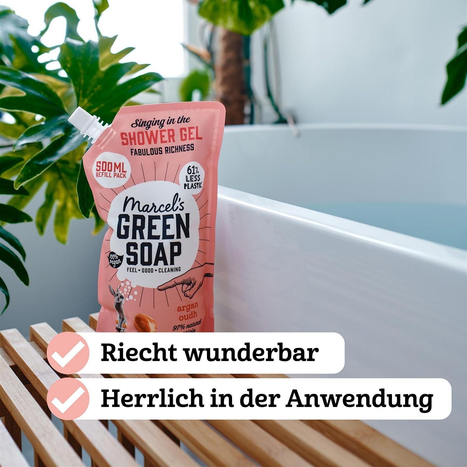 Гель для душа Marcel's Green Soap Argan & Oudh 500 мл, фото №4