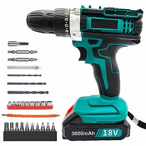 Акумуляторний дриль Replacement BL1850 18 В з аксесуарами - Фото 1